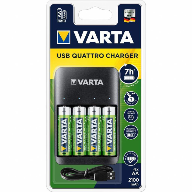 Зарядное устройство для аккумуляторов Varta Value USB Quattro Charger ...