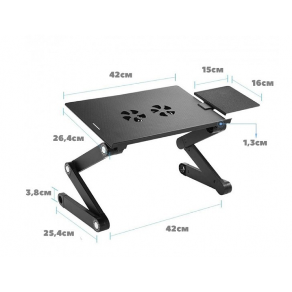 Столик для ноутбука с охлаждением Laptop Table T8 - изображение 8