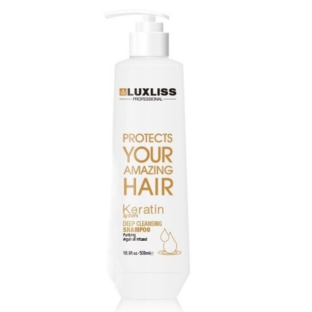 Шампунь глубокой очистки LUXLISS Deep Cleansing Shampoo 500 мл (0002517 ...