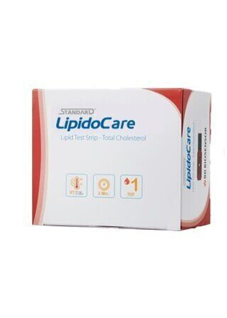 Тест-смужки на холестерин STANDARD LipidoCare 10 шт. - зображення 1