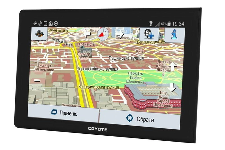 GPS навигатор COYOTE 1090 DVR Maximus PRO 1GB/16GB 9 дюймов Андроид GPS Навигатор Видеорегистратор для грузовиков + MicroSD карта памяти 64GB - изображение 2
