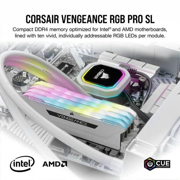 Память Corsair 16 GB (2x8GB) DDR4 3600 MHz Vengeance RGB Pro SL