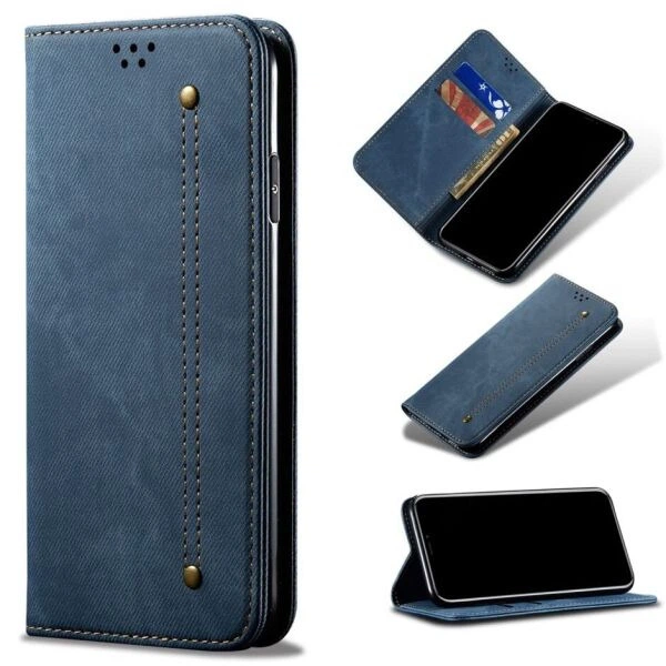 Чохол-книжка з кишеньками UniCase Jeans Wallet для Xiaomi 11T / 11T Pro - Blue - Фото 1 Чохол-книжка з кишеньками UniCase Jeans Wallet для Xiaomi 11T / 11T Pro - Blue - зображення 1