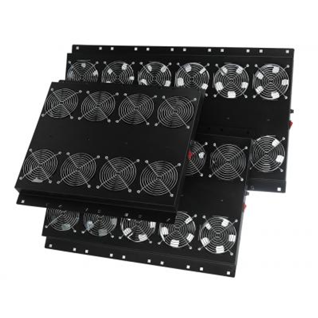 Вентиляторный модуль 4 вент. with thermostat, RAL 9005 Mirsan (MR.FAN4AT.01). 48337 - изображение 1