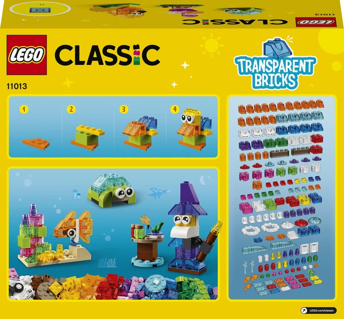 Zestaw klocków LEGO Classic Kreatywne przezroczyste klocki 500 elementów (11013) - obraz 11