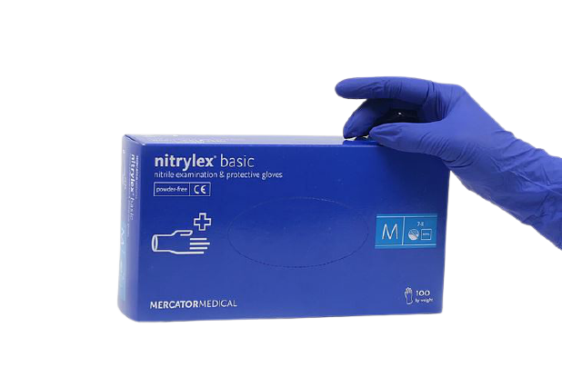 Перчатки нитриловые NITRYLEX BASIC нестерильные неопудренные (L) - зображення 2