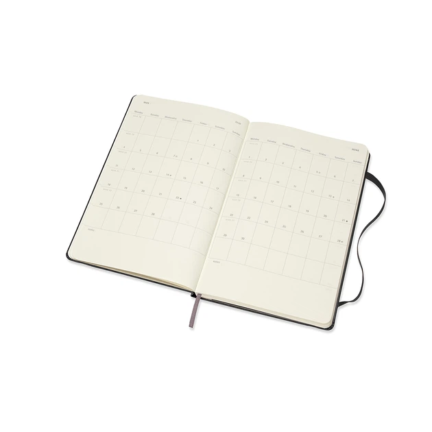 Щотижневик Moleskine Горизонтальний 2020 середній / Чорний (8058647629278) - Фото 4 Щотижневик Moleskine Горизонтальний 2020 середній / Чорний (8058647629278) - изображение 4