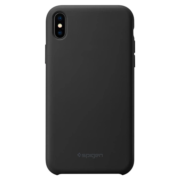 Чехол Spigen для iPhone XS Max Silicone Fit Black (065CS25653) - изображение 2