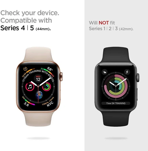 Чохол Spigen для Apple Watch (45/44mm) Rugged Armor, White (062CS24471) - зображення 2