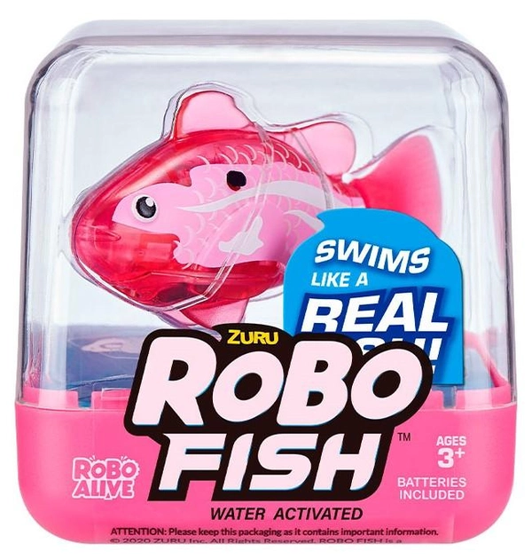 Інтерактивна іграшка Robo Alive Роборибка рожева (7125SQ1-3) - зображення 1