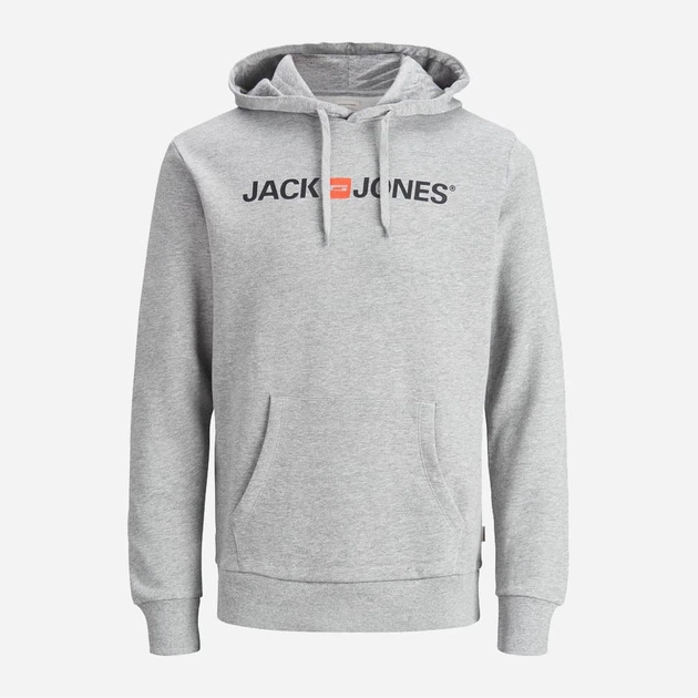 Худи мужское Jack & Jones 12137054 XL Light Grey Melange (5713738735025) - Фото 7 Худи мужское Jack & Jones 12137054 XL Light Grey Melange (5713738735025) - изображение 7