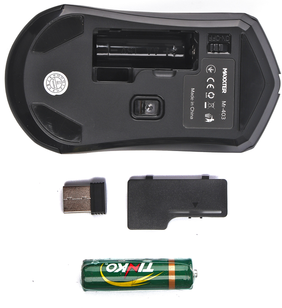 Мышь Maxxter Mr-403 Wireless Black - изображение 4