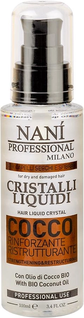 Жидкие кристаллы для волос Nani Professional Milano Кокос 100 мл (8034055537695) 
