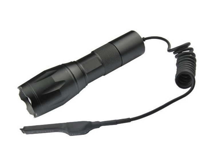 Ліхтарик підствольний під рушницю Bailong Police BL Q1831 T6 (суперпотужний) з виносною кнопкою 1x18650/3xAAA, zoom, з кріпленням - зображення 2
