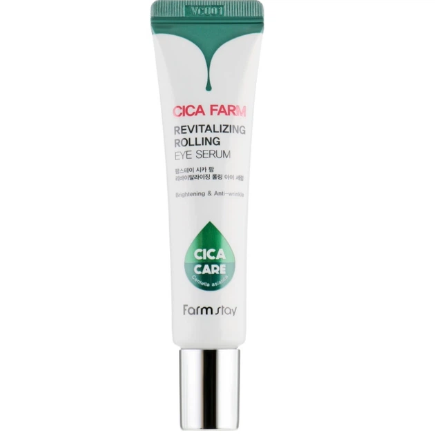 Антивозрастная сыворотка для кожи вокруг глаз Farmstay Cica Farm Revitalizing Rolling Eye Serum 25 мл (8809480773549) - изображение 2
