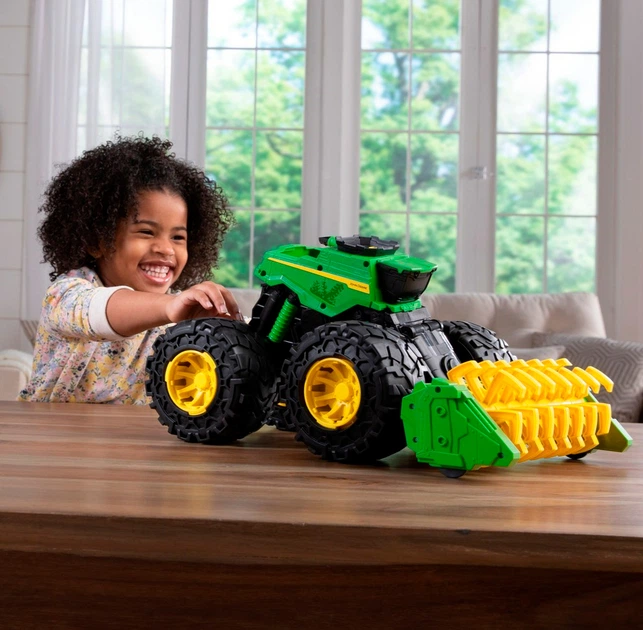 Іграшковий комбайн Tomy John Deere Monster Treads з молотаркою та великими колесами (0036881473299) - зображення 8