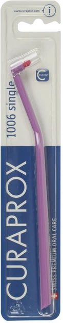Зубная щетка монопучковая Curaprox CS 1006 Single & Sulcular 6 мм Сиреневая (CS 1006-010) (7612412271300) - Фото 1 Зубная щетка монопучковая Curaprox CS 1006 Single & Sulcular 6 мм Сиреневая (CS 1006-010) (7612412271300) - изображение 1