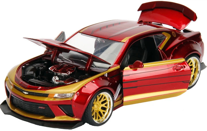 Metalowy samochód Jada "Marvel. Avengers" Chevy Camaro (2016) z figurką Iron Mana 1:24 (SBA253225003) - obraz 4