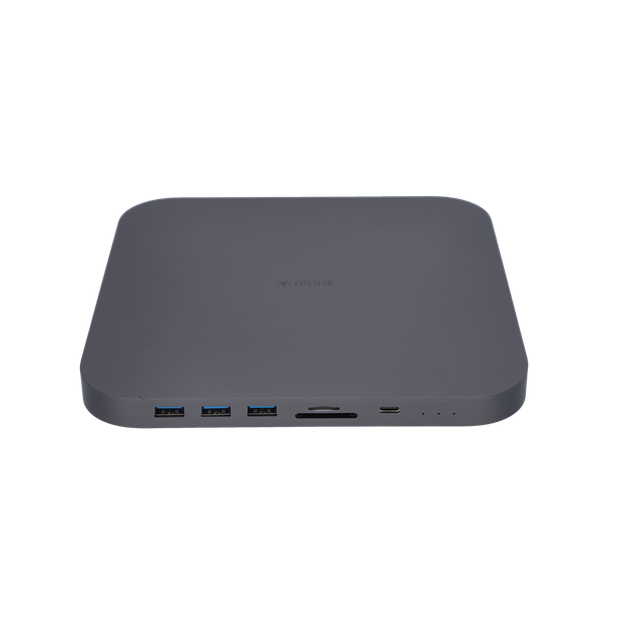 USB-хаб адаптер Ailink Aluminium USB-C Mac mini Pro Hub Card Reader HDD/M. 2 SDD slot - Фото 1 USB-хаб адаптер Ailink Aluminium USB-C Mac mini Pro Hub Card Reader HDD/M. 2 SDD slot - зображення 1