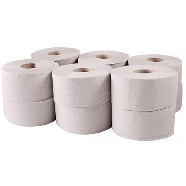Бумага туалетная Tischa Papier Джамбо Basic 135м на гильзе 12 рул (B101) - Фото 1 Бумага туалетная Tischa Papier Джамбо Basic 135м на гильзе 12 рул (B101) - изображение 1