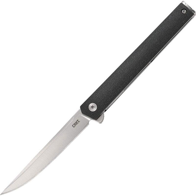 EDC нож CRKT CEO Flipper Plain Edge Satin with Black Handle 7097 - изображение 1