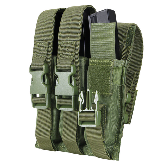 Подсумок для магазинов пистолета-пулемета тройний молле Condor MP5 Mag Pouch MA37 Олива (Olive) - изображение 1