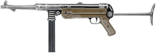 Пневматичний пістолет-кулемет Umarex Legends MP40 Blowback кал. 4.5 мм Full Auto (5.8325X) - зображення 1