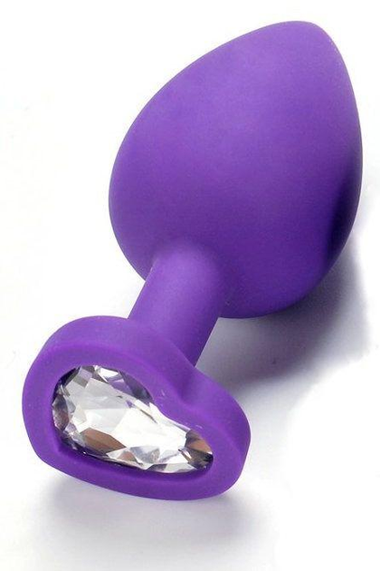 Анальная пробка с кристаллом Slash, Medium цвет фиолетовый (22329787000000000) - изображение 1