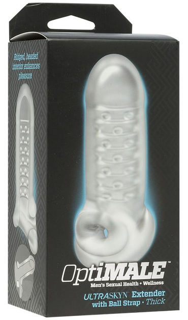 Насадка на пеніс Doc Johnson Optimale Extender with Ball Strap Thick (20335000000000000) - зображення 6
