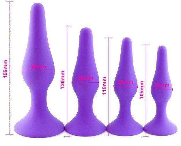 Анальная пробка Slash в форме капли, L цвет фиолетовый (22322017000000000) - изображение 2