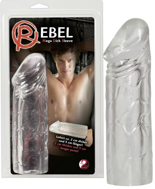 Насадка-удлинитель на пенис Rebel Mega Dick Sleeve (15532000000000000) - изображение 1