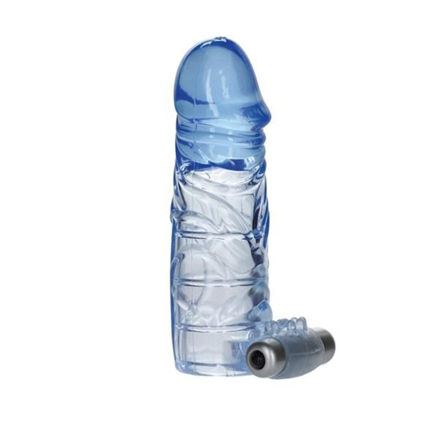 Вибронасадка на пенис Up Extend it Up Vibrating Extension Sleeve Smoke цвет голубой (15971008000000000) - изображение 1