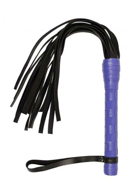 Батіг VIP Leather Flogger 14 хвостів колір фіолетовий (16675035000000000) - зображення 1