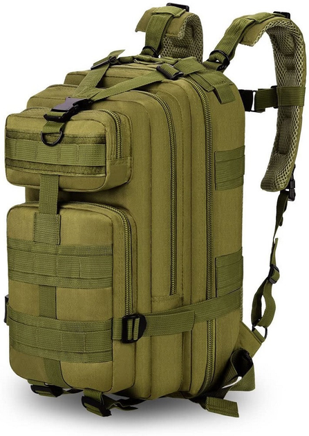 Рюкзак тактичний A02 MOLLE 25 л Олива - зображення 1