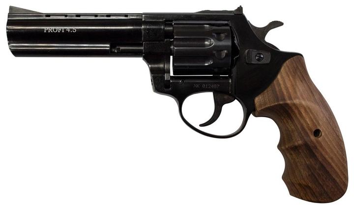 Револьвер під патрон Флобера Zbroia PROFI 4.5 (чорний/бук) - зображення 1
