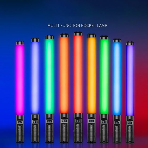 LED RGB лампа-жезл для блогеров и фотографов Led Stick 50 см с пультом для создания селфи. - Фото 10 LED RGB лампа-жезл для блогеров и фотографов Led Stick 50 см с пультом для создания селфи. - изображение 10