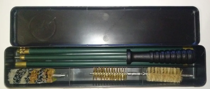 Набор MEGAline для чистки нарезного оружия кал. 9 мм. Сталь в оплетке. 1/8 (1425.01.19) - изображение 1
