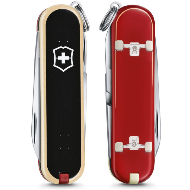 Складной нож Victorinox CLASSIC LE "Skateboarding" 58мм/1сл/7функ/цветн/чехол /ножн - изображение 1