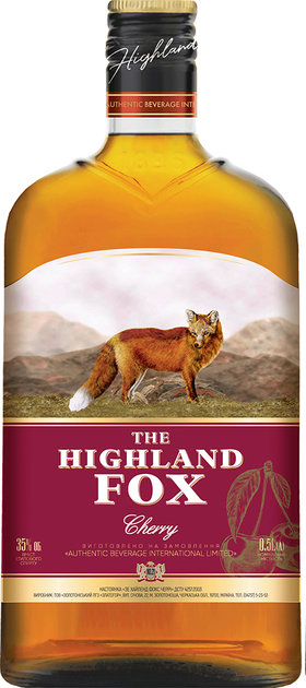 Настойка The Highland Fox Cherry 35% 0.5 л (4820213291936) - изображение 1