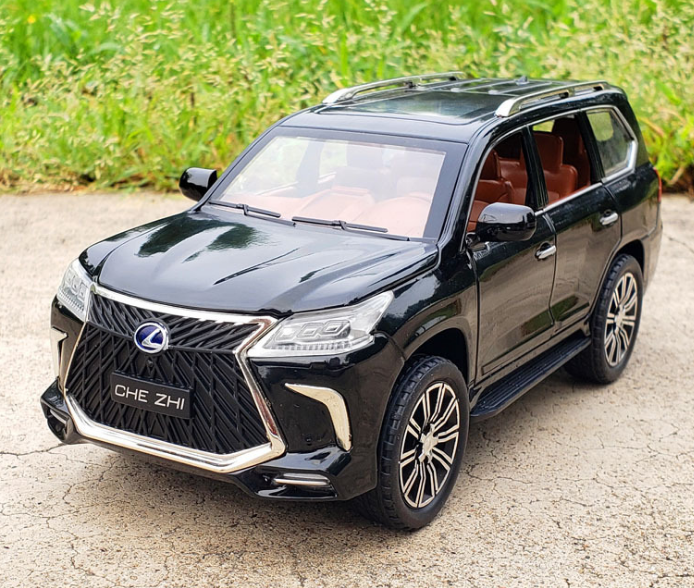 Металлическая машинка Lexus LX 570 масштаб 1:24 Black – игрушки с