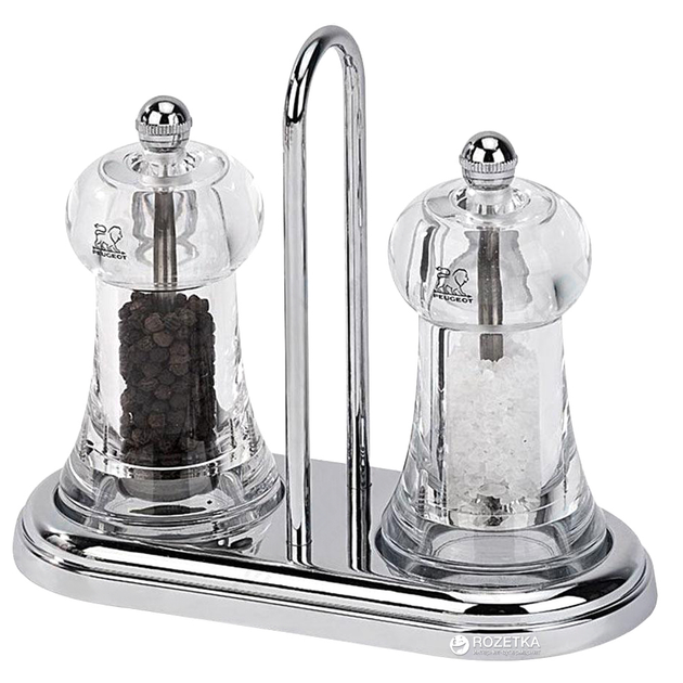 Набор мельниц для соли и перца Peugeot Brasserie Set с подставкой 11 см ...