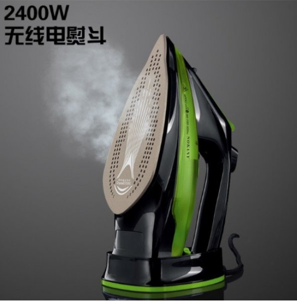 Беспроводной утюг с керамической подошвой Sokany AJ-2085 2400 Вт Зеленый - изображение 7