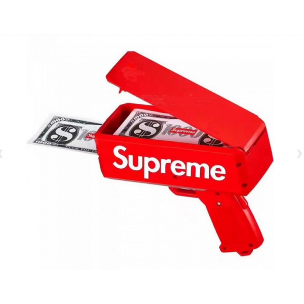 Пистолет для денег SUPREME игрушечный пистолет, стреляющий деньгами Money Gun красный - Фото 4 Пистолет для денег SUPREME игрушечный пистолет, стреляющий деньгами Money Gun красный - изображение 4