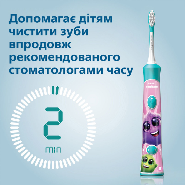 Дитяча електрична зубна щітка PHILIPS Sonicare HX6322/04 - зображення 4
