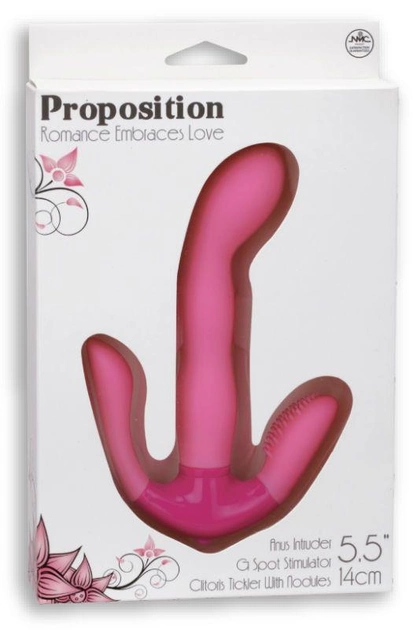 Потрійний вібратор NMC Proposition Romance Embraces Love колір рожевий (14268016000000000) - зображення 2