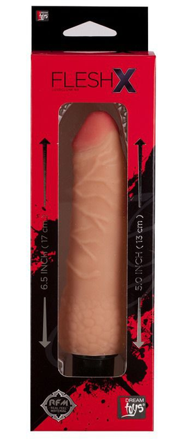 Вібратор FleshX 6.5 inch vibrator flesh (12906 трлн) - зображення 1
