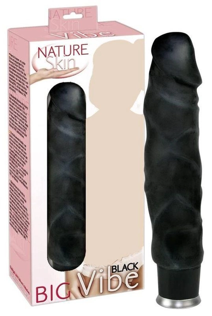 Черный вибратор You2Toys Nature Skin Big Vibe Black (05316000000000000) - изображение 1