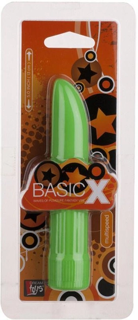 Міні-вібратор Dreamtoys BasicX Multispeed Vibrator 5 inch колір зелений (+16244010000000000) - зображення 1