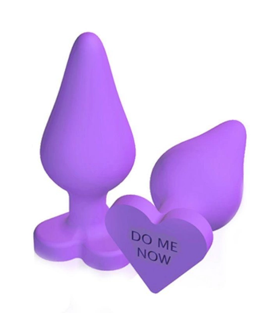 Анальна пробка Blush Novelties Naughty Candy Heart колір фіолетовий (17769017000000000) - зображення 1
