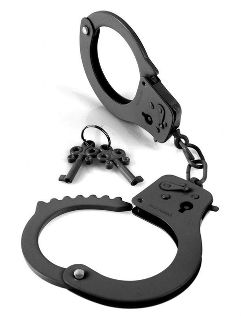 Наручники Fetish Fantasy Series Designer Metal Handcuffs колір чорний (03740005000000000) - зображення 1